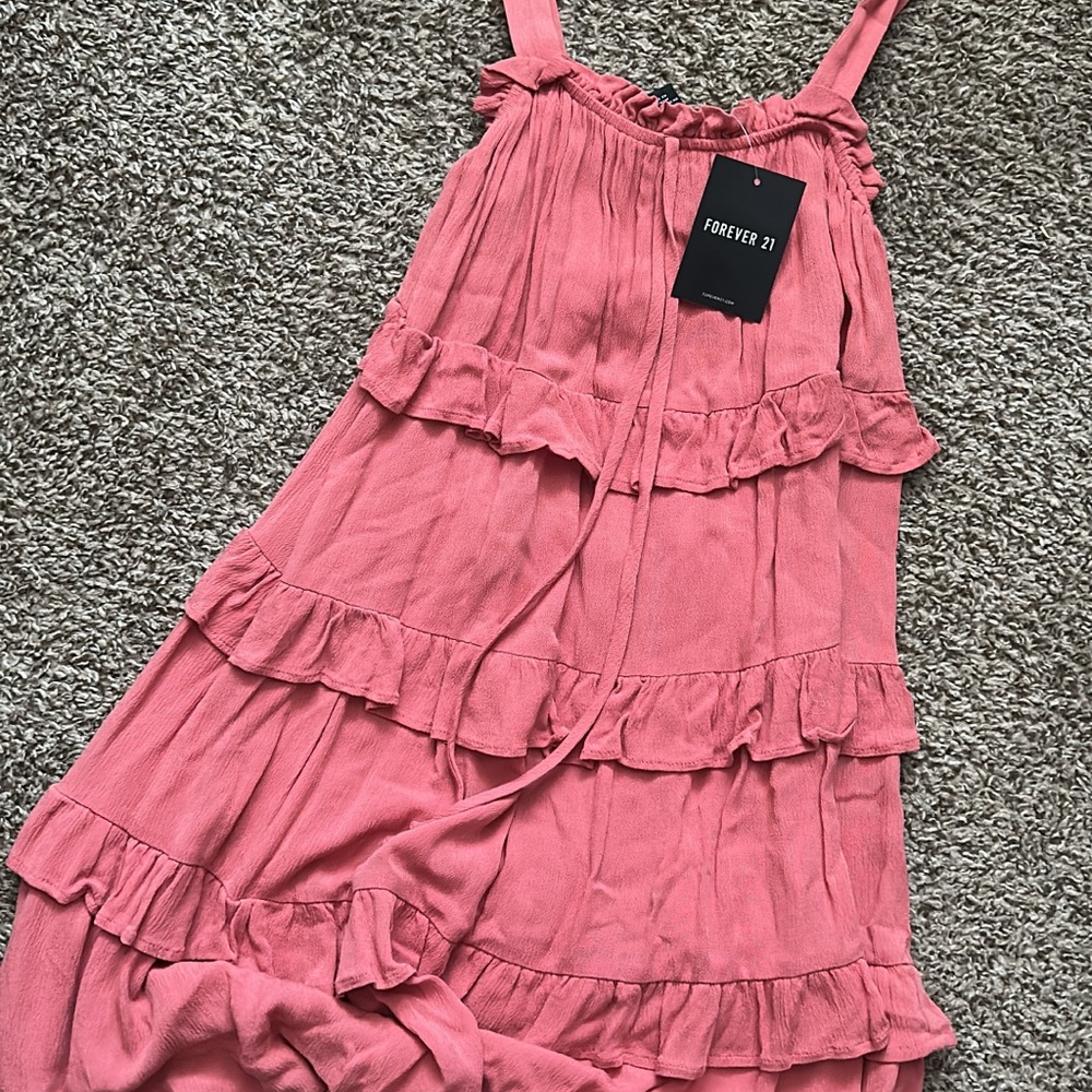 Forever 21 Pink Tiered Sundress